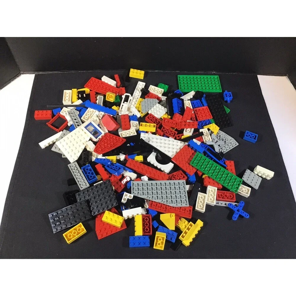 Lego 1 lb Pounds Bulk Bricks Blocks Plates Parts Pieces Multicolor Used # 1
